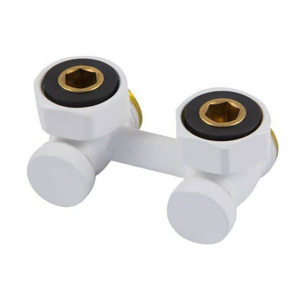 Узел подключения угловой G 3/4 x 3/4 D=50 MM , белый