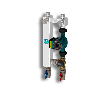 Насосная группа с трехходовым смесителем "Север-S25/6" (Aisi) (сталь нержавеющая)