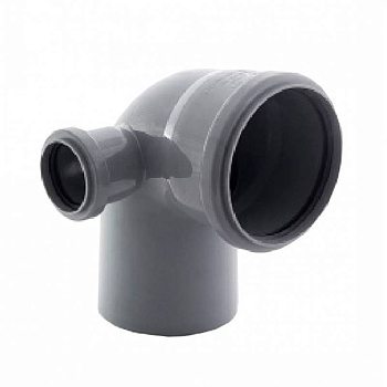 Отвод 110 50*87 c  патрубком (выход 50 левый) канал. вн. PPRC