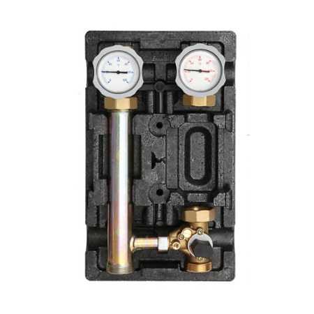 Насосная группа МК 1" (с насосом Grundfos) контур с трёхходовым смесителем MEL 66832 RU подача слева